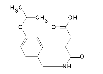 4-[(4-isopropoxybenzyl)amino]-4-oxobutanoic acid