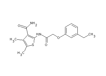 2-{[(3-ethylphenoxy)acetyl]amino}-4,5-dimethyl-3-thiophenecarboxamide