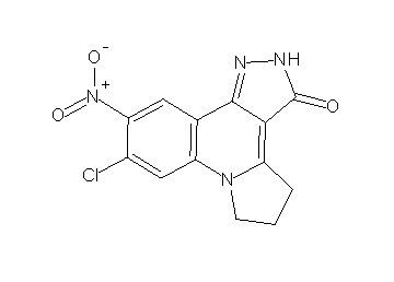 9-chloro-10-nitro-2,4,5,6-tetrahydro-3H-pyrazolo[4,3-c]pyrrolo[1,2-a]quinolin-3-one