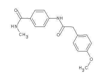 4-{[(4-methoxyphenyl)acetyl]amino}-N-methylbenzamide