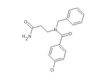 N-(3-amino-3-oxopropyl)-N-benzyl-4-chlorobenzamide (non-preferred name)