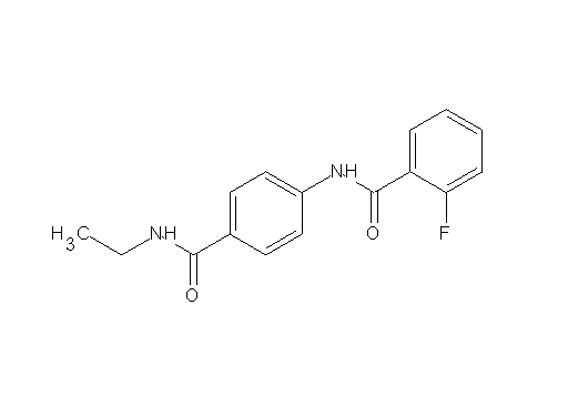 N-{4-[(ethylamino)carbonyl]phenyl}-2-fluorobenzamide