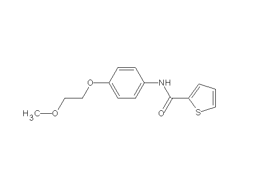 N-[4-(2-methoxyethoxy)phenyl]-2-thiophenecarboxamide