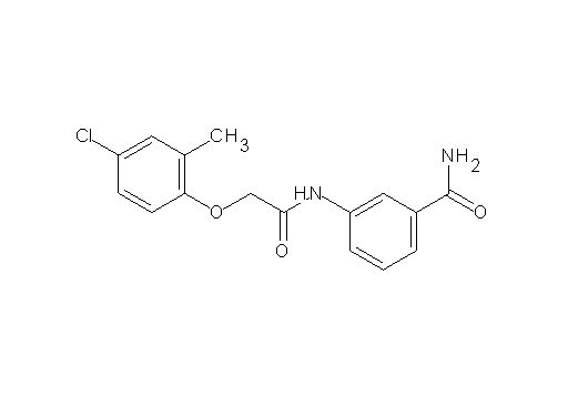 3-{[(4-chloro-2-methylphenoxy)acetyl]amino}benzamide