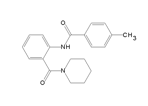 4-methyl-N-[2-(1-piperidinylcarbonyl)phenyl]benzamide