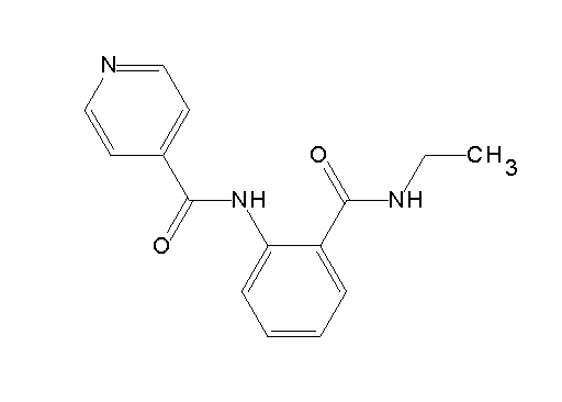 N-{2-[(ethylamino)carbonyl]phenyl}isonicotinamide