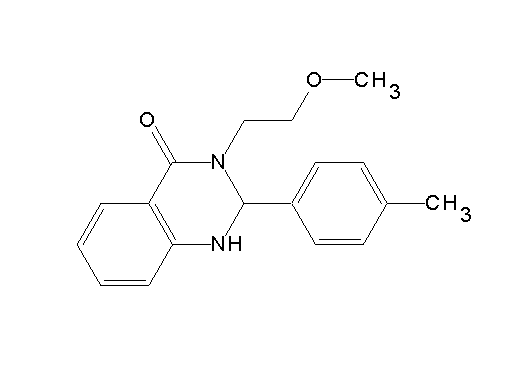 3-(2-methoxyethyl)-2-(4-methylphenyl)-2,3-dihydro-4(1H)-quinazolinone