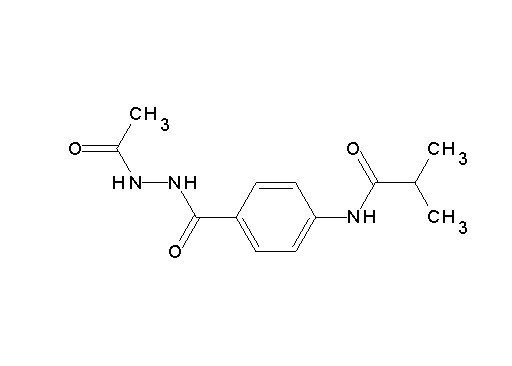 N-{4-[(2-acetylhydrazino)carbonyl]phenyl}-2-methylpropanamide