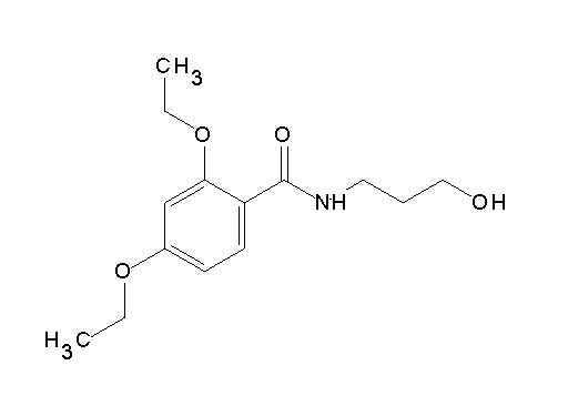 2,4-diethoxy-N-(3-hydroxypropyl)benzamide