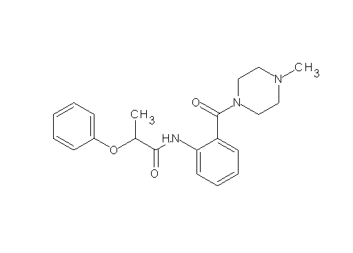 N-{2-[(4-methyl-1-piperazinyl)carbonyl]phenyl}-2-phenoxypropanamide