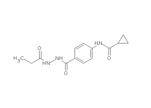 N-{4-[(2-propionylhydrazino)carbonyl]phenyl}cyclopropanecarboxamide