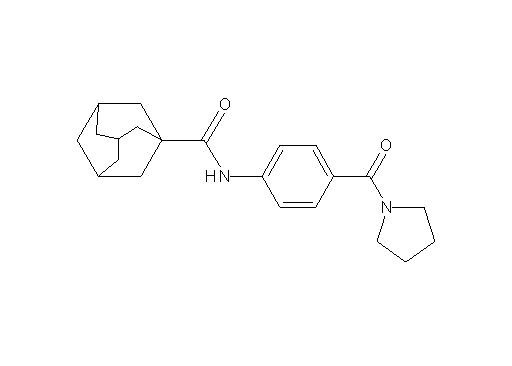 N-[4-(1-pyrrolidinylcarbonyl)phenyl]-1-adamantanecarboxamide