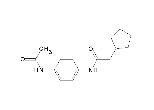 N-[4-(acetylamino)phenyl]-2-cyclopentylacetamide