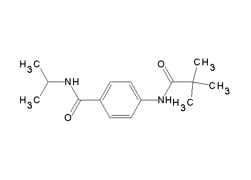 4-[(2,2-dimethylpropanoyl)amino]-N-isopropylbenzamide