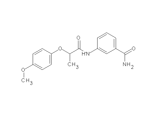 3-{[2-(4-methoxyphenoxy)propanoyl]amino}benzamide