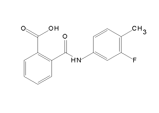 2-{[(3-fluoro-4-methylphenyl)amino]carbonyl}benzoic acid