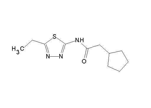 2-cyclopentyl-N-(5-ethyl-1,3,4-thiadiazol-2-yl)acetamide