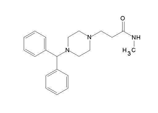 3-[4-(diphenylmethyl)-1-piperazinyl]-N-methylpropanamide