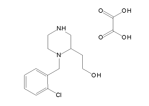 2-[1-(2-chlorobenzyl)-2-piperazinyl]ethanol ethanedioate (salt)